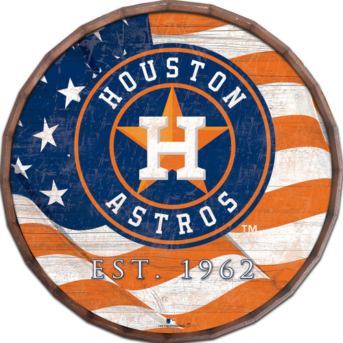 Houston Astros 24" Flag Barrel Top