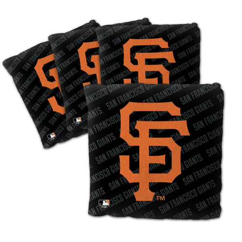 San Francisco Giants Black Cornhole Bags - 4 Pack