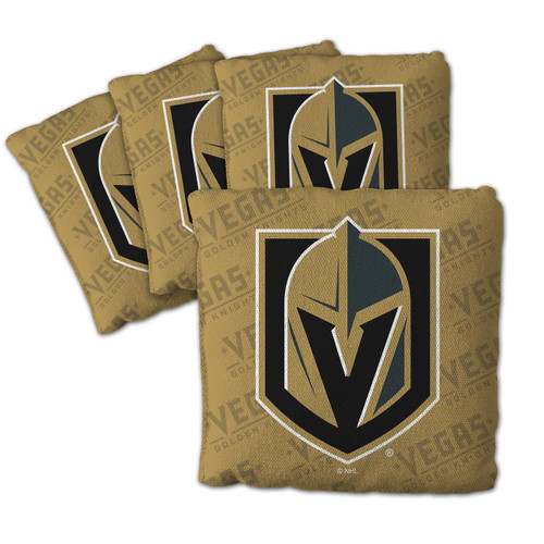 Vegas Golden Knights Gold Cornhole Bags - 4 Pack