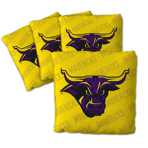 Minnesota State Mavericks Yellow Cornhole Bags - 4 Pack