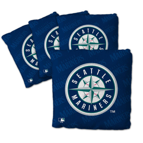 Seattle Mariners Blue Cornhole Bags - 4 Pack