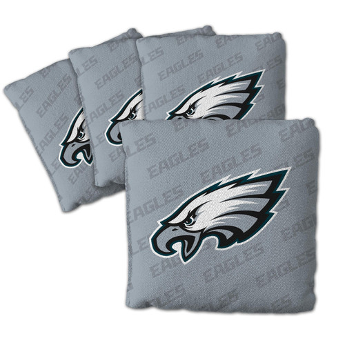 Philadelphia Eagles Grey Cornhole Bags - 4 Pack