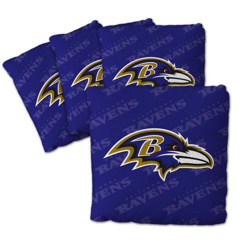 Baltimore Ravens Purple Cornhole Bags - 4 Pack