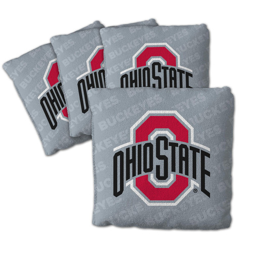 Ohio State Buckeyes Grey Cornhole Bags - 4 Pack