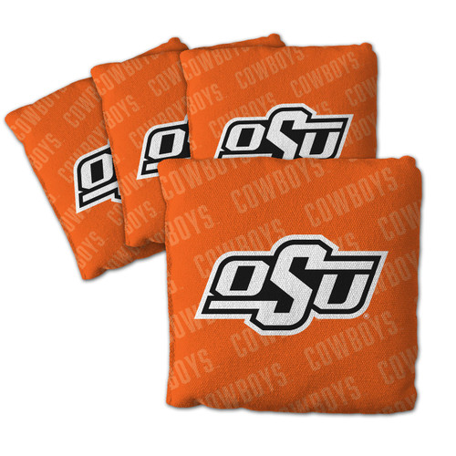 Oklahoma State Cowboys Orange Cornhole Bags - 4 Pack