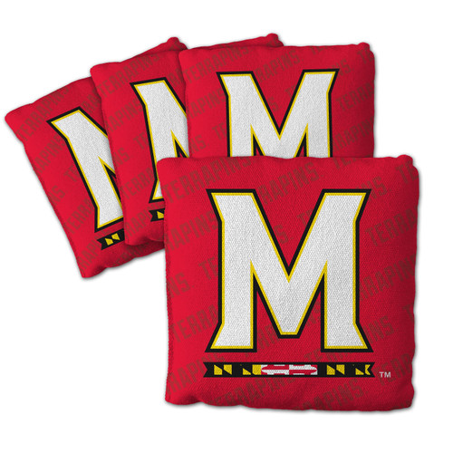 Maryland Terrapins Red Cornhole Bags - 4 Pack