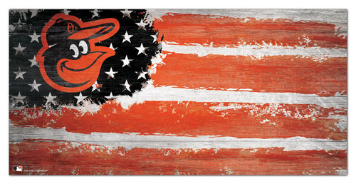 Baltimore Orioles 6" x 12" Flag Sign