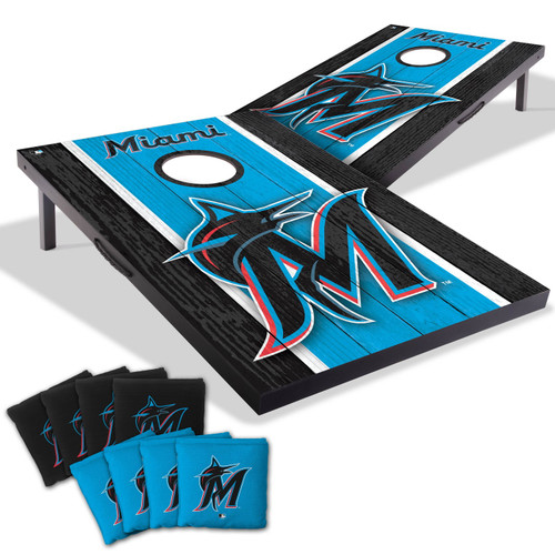 Miami Marlins 2' x 3' MDF Cornhole Set