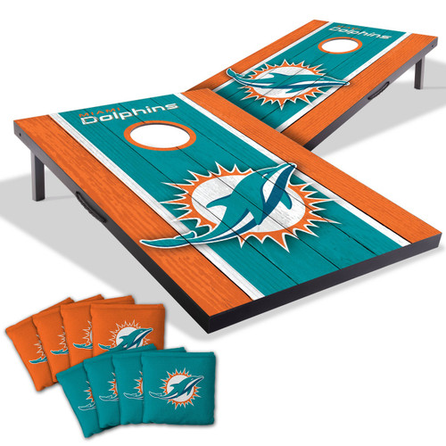 Miami Dolphins 2' x 3' MDF Cornhole Set