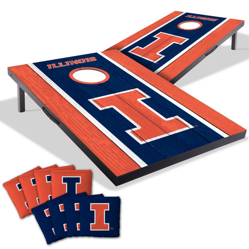 Illinois Fighting Illini 2' x 3' MDF Cornhole Set