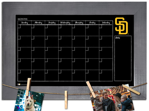 San Diego Padres Monthly Chalkboard with Frame