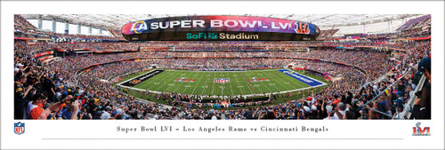 Los Angeles Rams vs Cincinnati Bengals 2022 Super Bowl Panorama