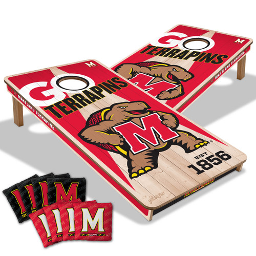 Maryland Terrapins 2' x 4' All-Wood Cornhole Set