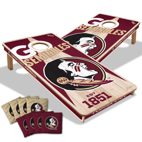 Florida State Seminoles 2' x 4' All-Wood Cornhole Set
