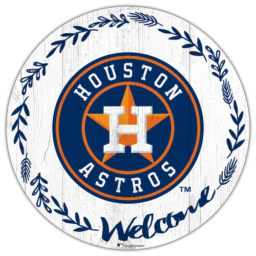 Houston Astros 12" Welcome Circle Sign