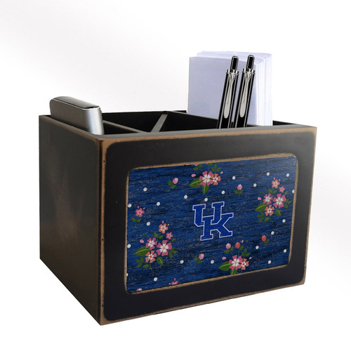 Kentucky Wildcats Floral Desktop Organizer