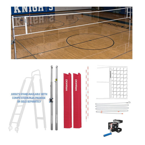 Porter Powr-Line Competition Volleyball Net System