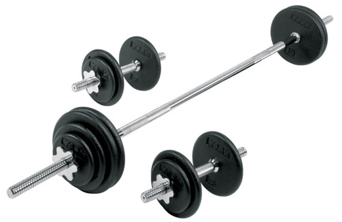 York Pro Cast Iron Dumbbell/Barbell Spinlock Set