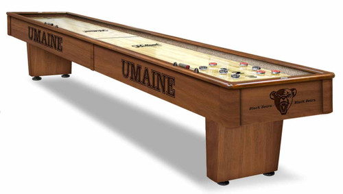 Maine Black Bears 12' Shuffleboard Table