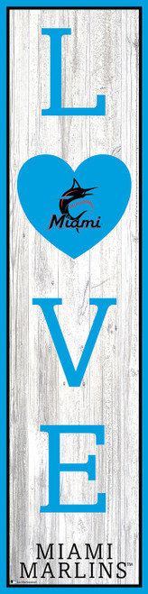 Miami Marlins 24" Love Leaner