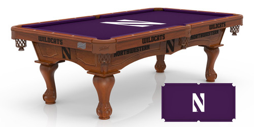 Northwestern Wildcats Pool Table