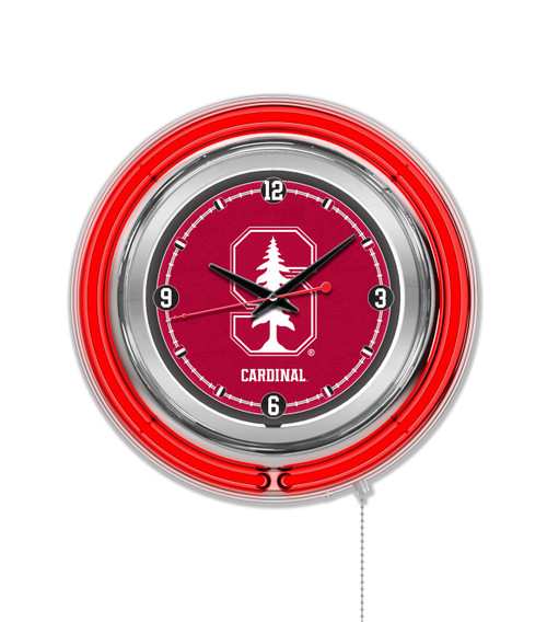 Stanford Cardinal Neon Clock