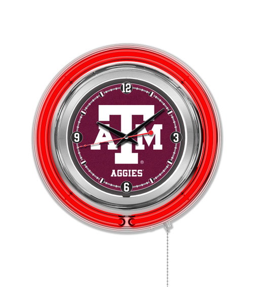 Texas A&M Aggies Neon Clock