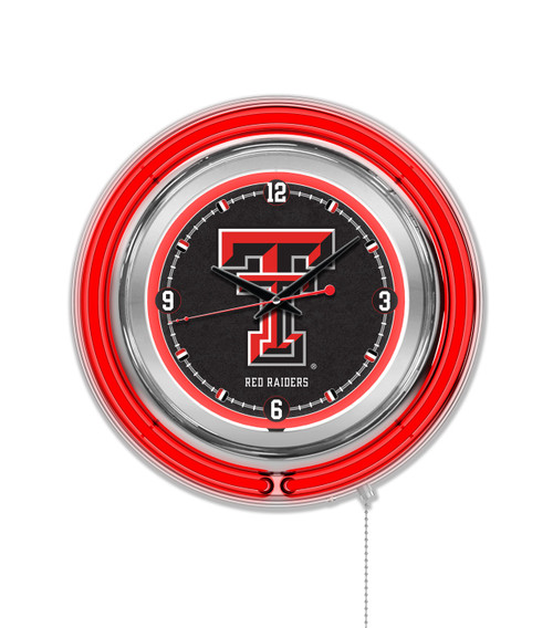 Texas Tech Red Raiders Neon Clock