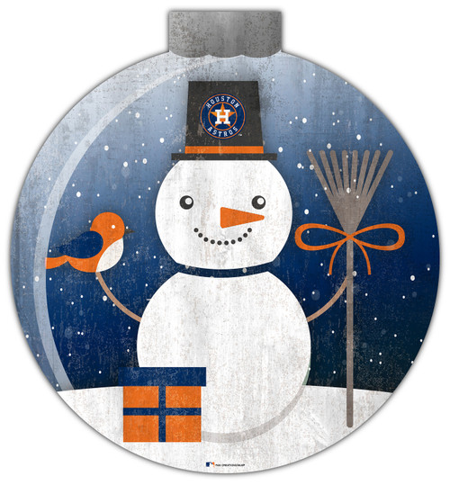 Houston Astros 12" Snow Globe Wall Art