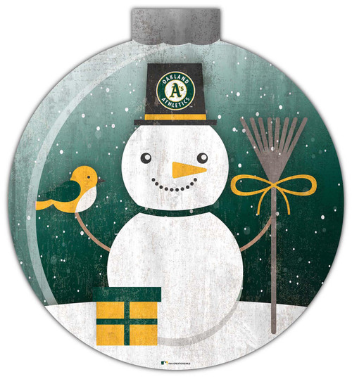 Oakland Athletics 12" Snow Globe Wall Art