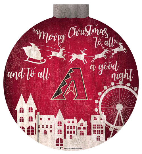 Arizona Diamondbacks 12" Christmas Village Wall Art