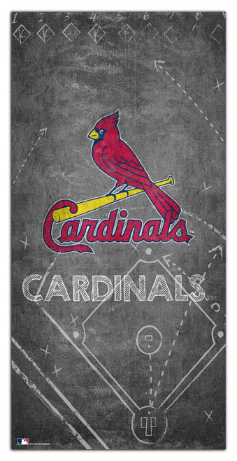 St. Louis Cardinals 6" x 12" Chalk Playbook Sign