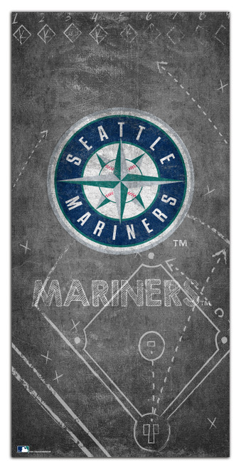 Seattle Mariners 6" x 12" Chalk Playbook Sign