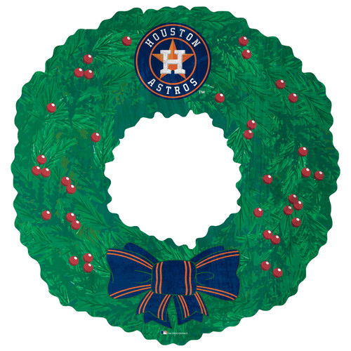 Houston Astros 16" Team Wreath Sign