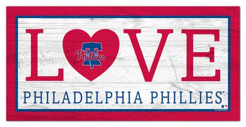 Philadelphia Phillies 6" x 12" Love Sign
