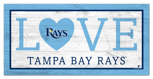 Tampa Bay Rays 6" x 12" Love Sign
