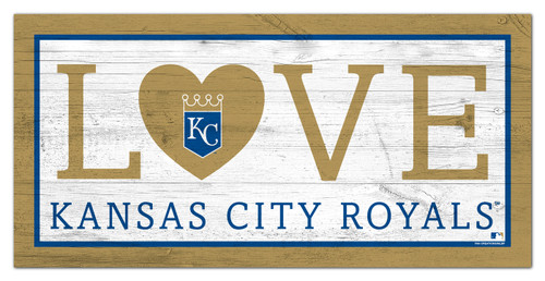 Kansas City Royals 6" x 12" Love Sign