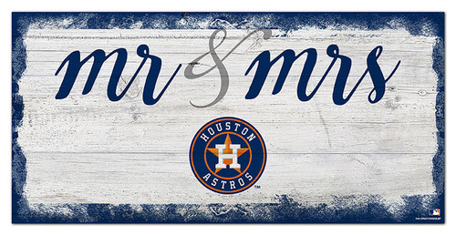 Houston Astros Script Mr. & Mrs. Sign