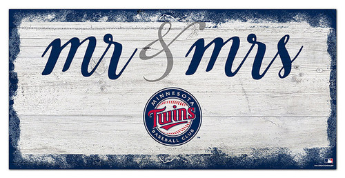 Minnesota Twins Script Mr. & Mrs. Sign
