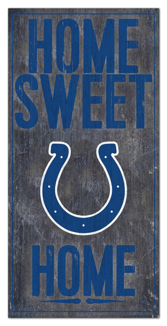 Indianapolis Colts 6" x 12" Home Sweet Home Sign