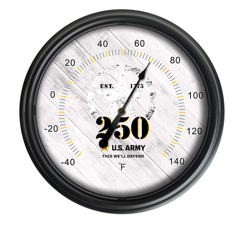 U.S. Army 250 Years Indoor/Outdoor LED Thermometer
