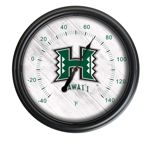 Hawaii Warriors Indoor/Outdoor LED Thermometer