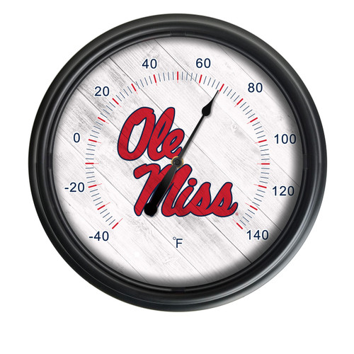 Mississippi Rebels Indoor/Outdoor LED Thermometer
