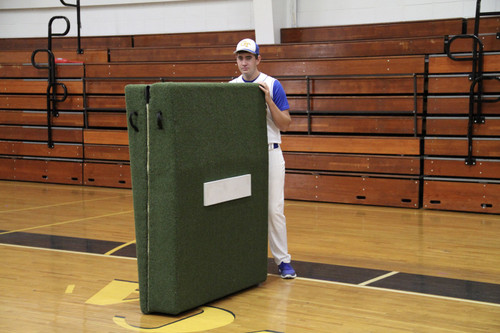 Proper Pitch Fold-n-Roll High School/Collegiate Baseball Mound - Green