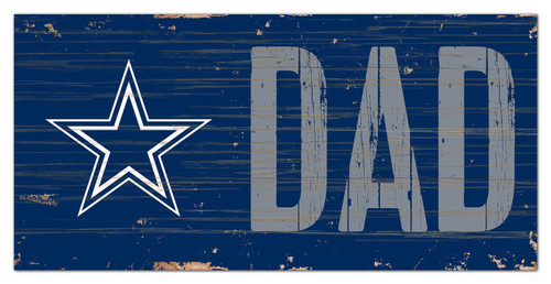 Dallas Cowboys 6" x 12" Dad Sign