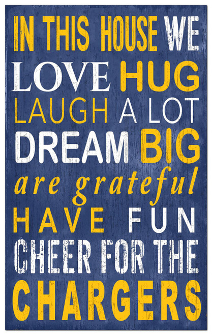 Los Angeles Chargers In This House Sign