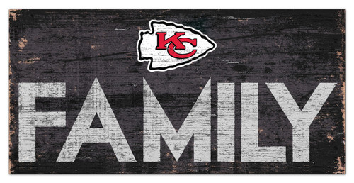 Kansas City Chiefs 6" x 12" Family Sign