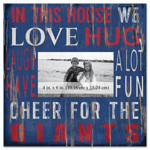 New York Giants In This House 10" x 10" Picture Frame