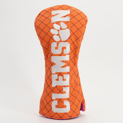 Clemson Tigers Solid Quilted Golf Driver Headcover