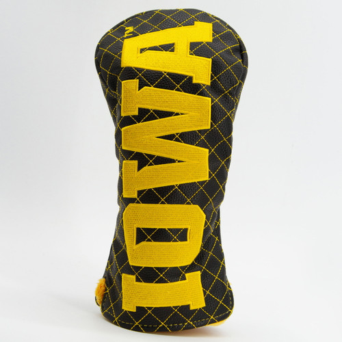 Iowa Hawkeyes Solid Quilted Golf Driver Headcover